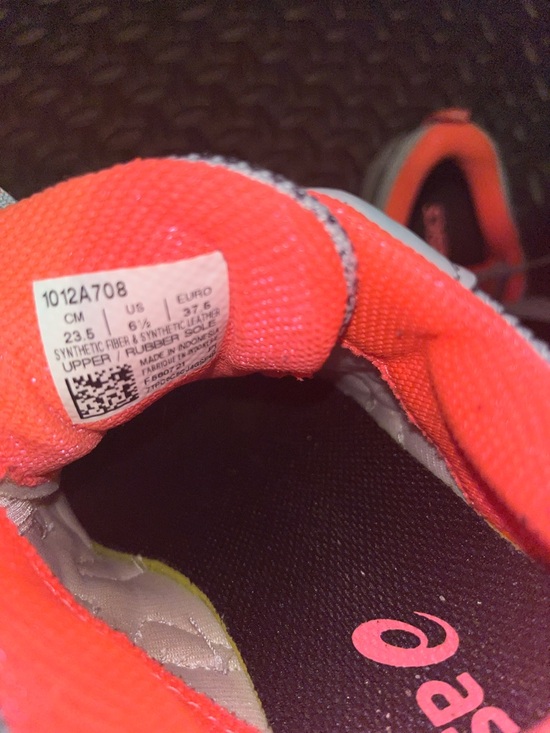 ASICS Gel Venture 8 Trail Running Shoes Grey Coral Size 6.5 - Picture 7 of 7